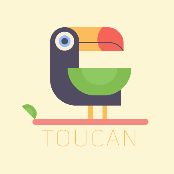 Draw Tropical Bird in Illustrator