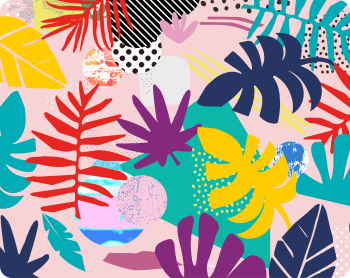 Tropical jungle leaves