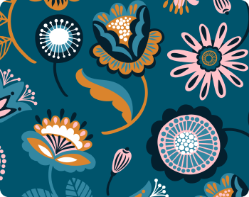 Folk floral seamless pattern.