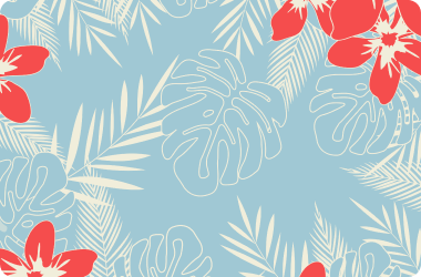 Tropical jungle leaves seamless pattern background