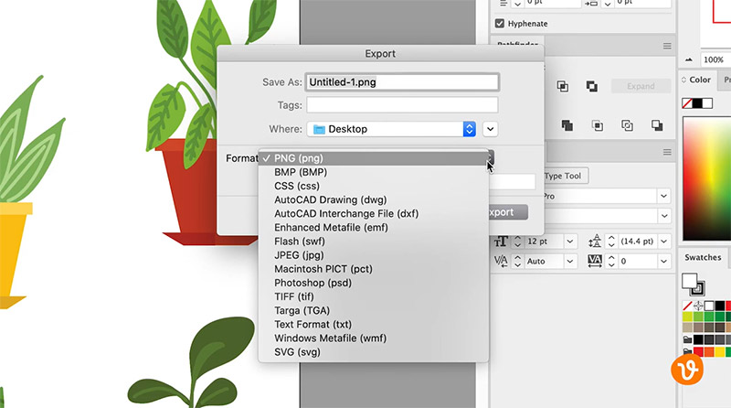 Exporting from Illustrator