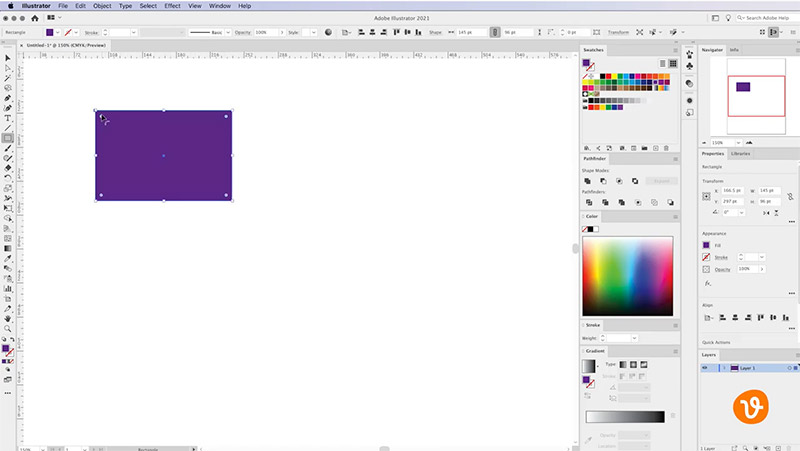 Rectangle in Illustrator