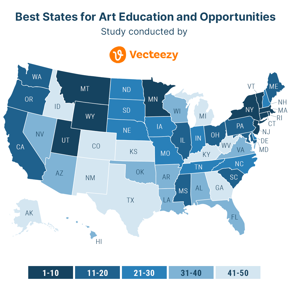 Best States for Art Education and Opportunities